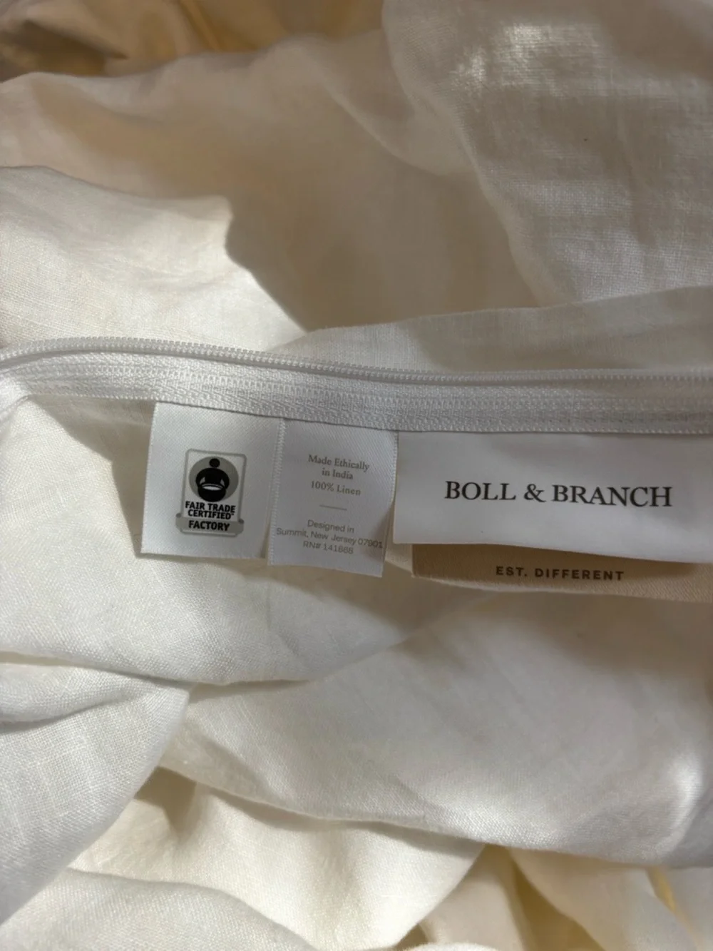 Boll & Branch Linen Duvet Set Full Queen NWOT 100% Linen Luxury Bedding